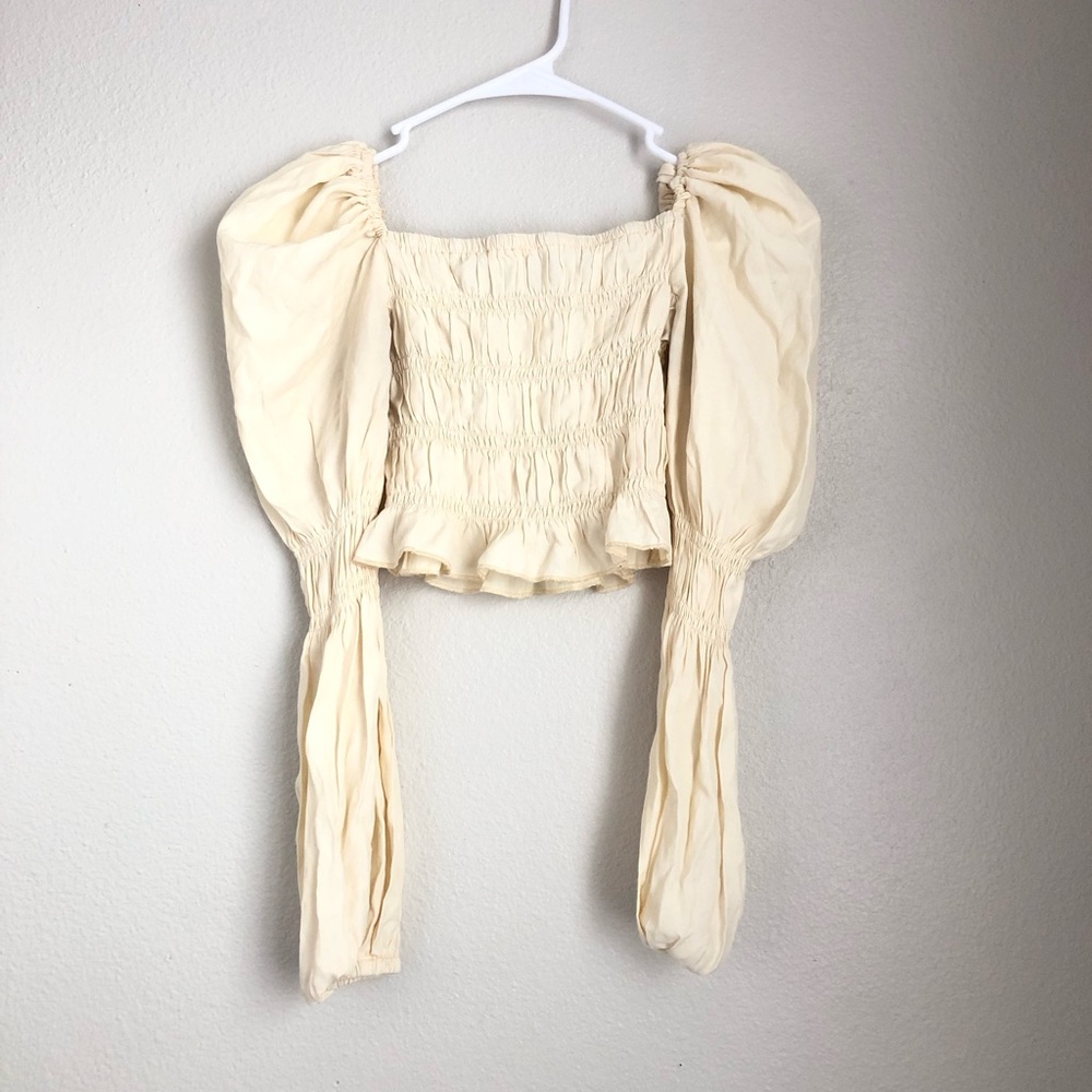 Elegant Cream Women's Top